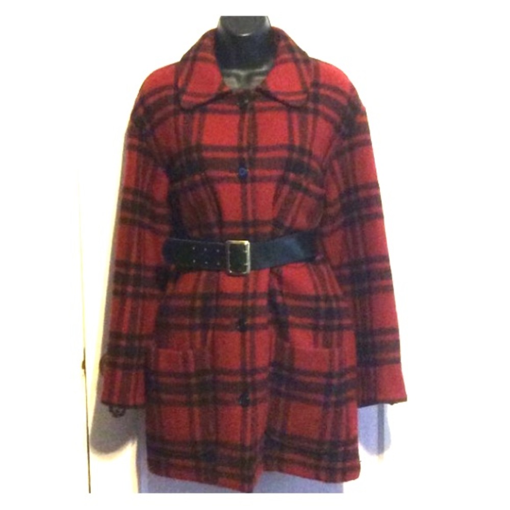 Vintage DKNY Wool Plaid Jacket